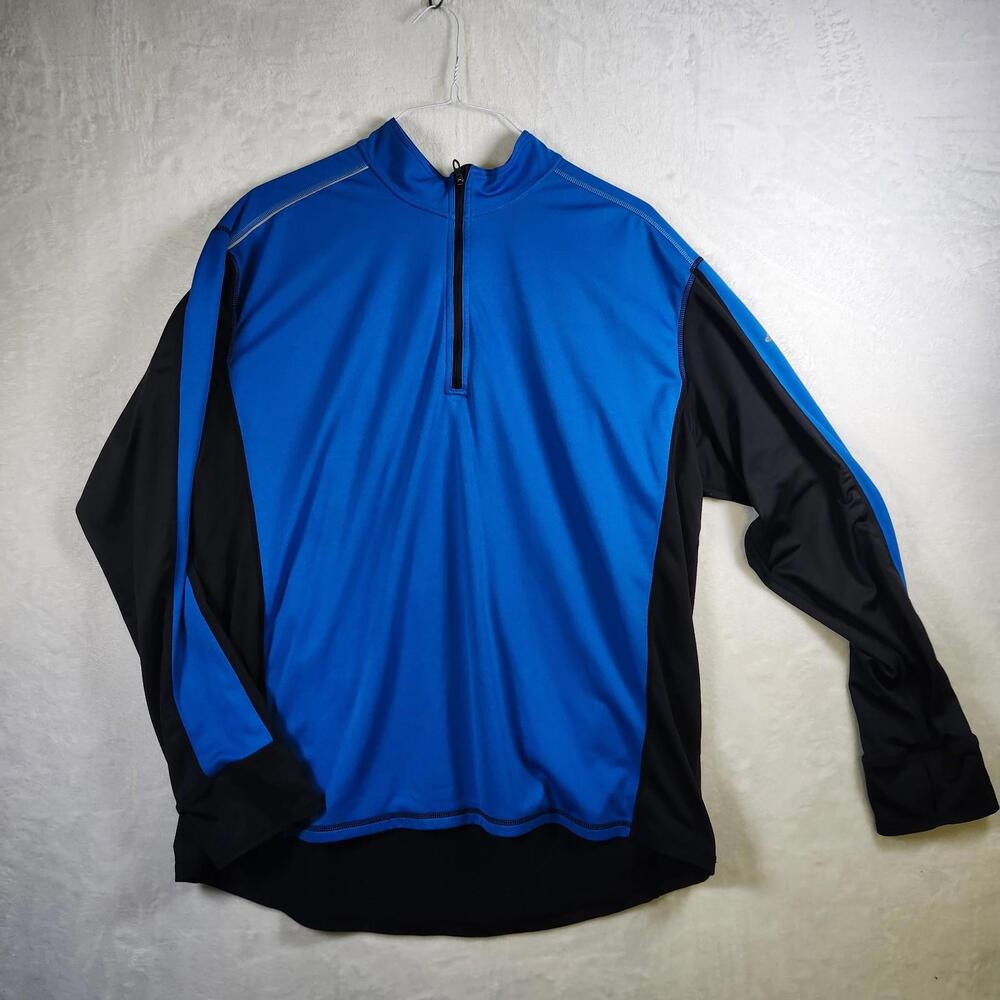 Eastern Mountain Sports Long Sleeve Quarter Zip Top‎ Blue Size 2XL Hiking